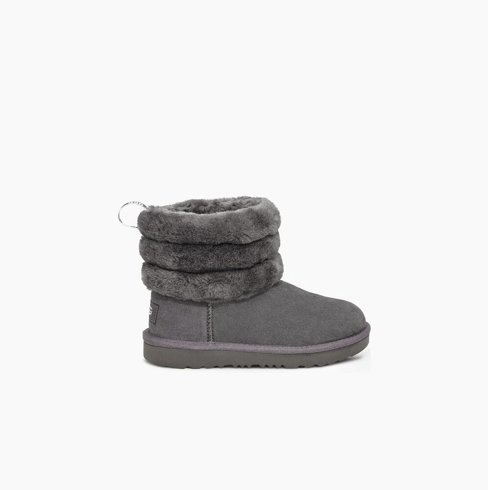 UGG Fluff Mini Quilted - Boots Barn - Dyp Grå (NO-H290)